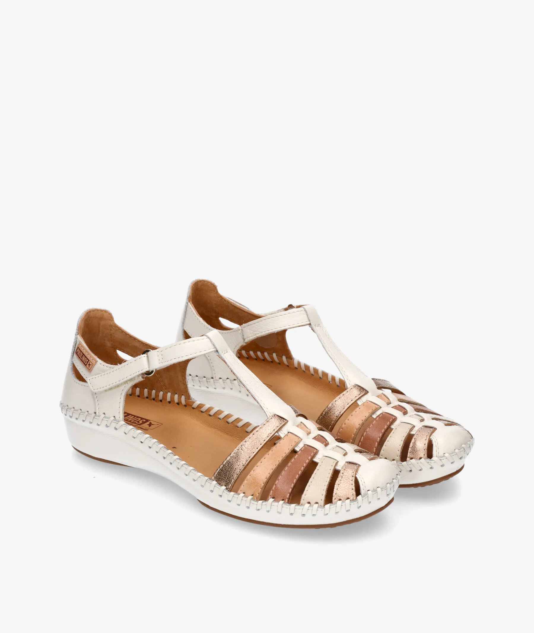 ZAPATOS DE TACóN BAJO PIKOLINOS 6550843 EN HUESO
