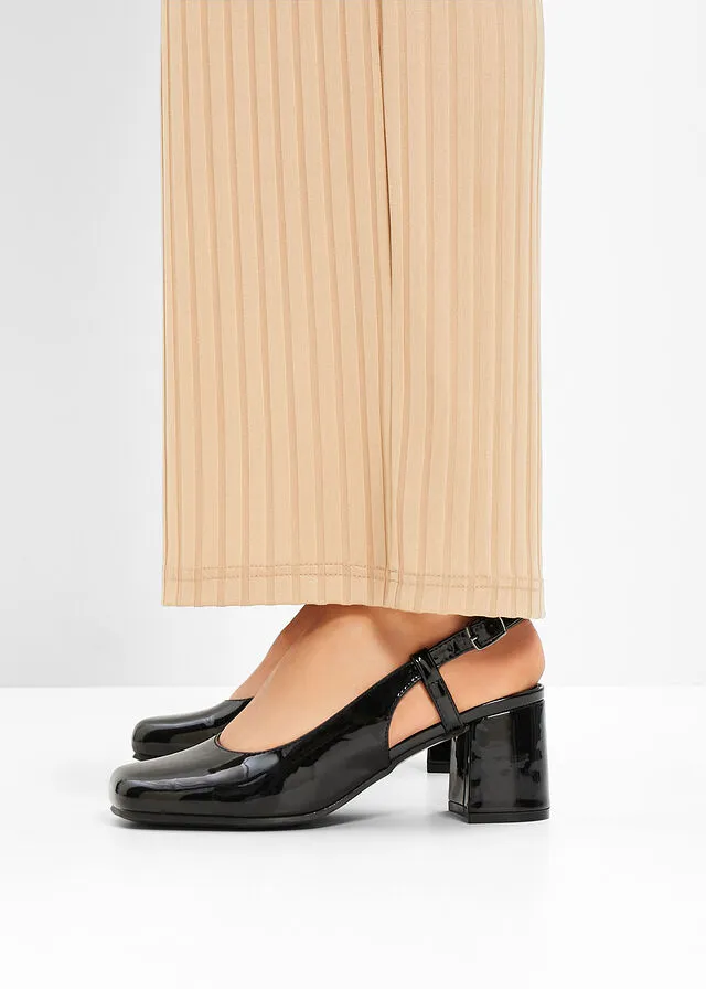 Zapatos de tacón con talón abierto Negro
