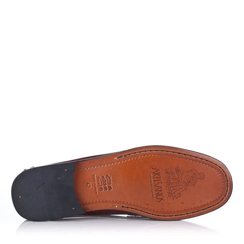 Zapatos De Vestir Castellanos Artesanos  Hombre Burdeos