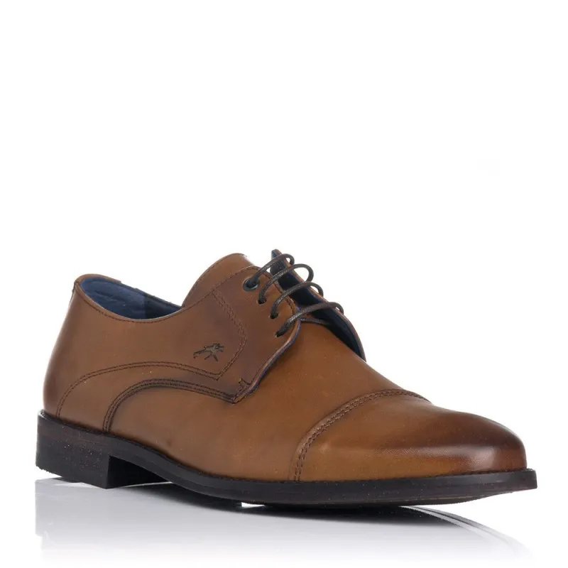 Zapatos De Vestir Fluchos F1758 Hombre Camel