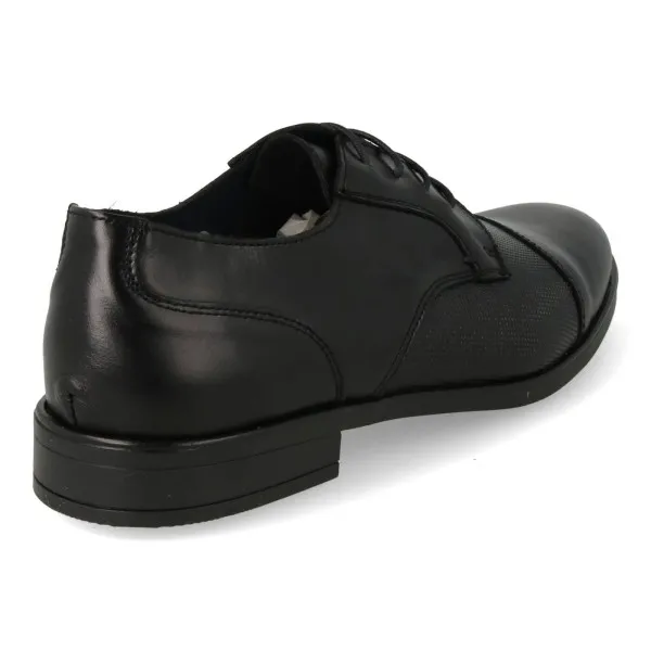 ZAPATOS de VESTIR HOMBRE PIEL MOD. TEMPER NEGRO