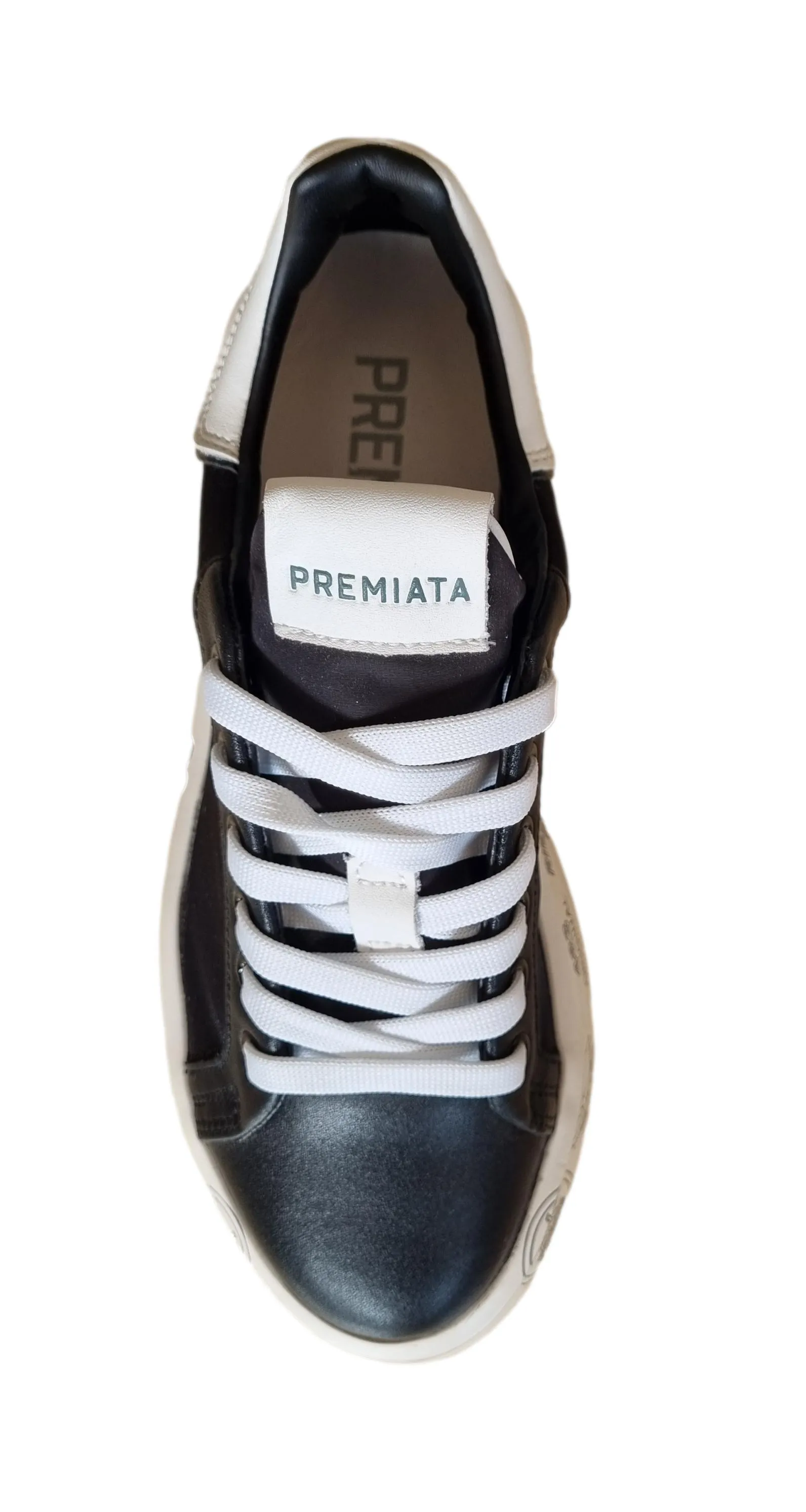 Zapatos deportivos de mujer PREMIATA en piel y nailon brillante BELLE_6278 negro