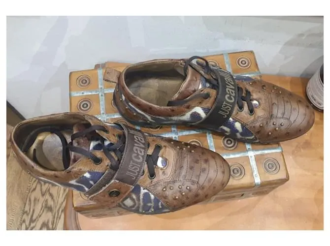Zapatos deportivos Just Cavalli animalier Castaño 