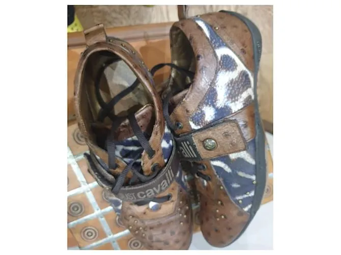 Zapatos deportivos Just Cavalli animalier Castaño 