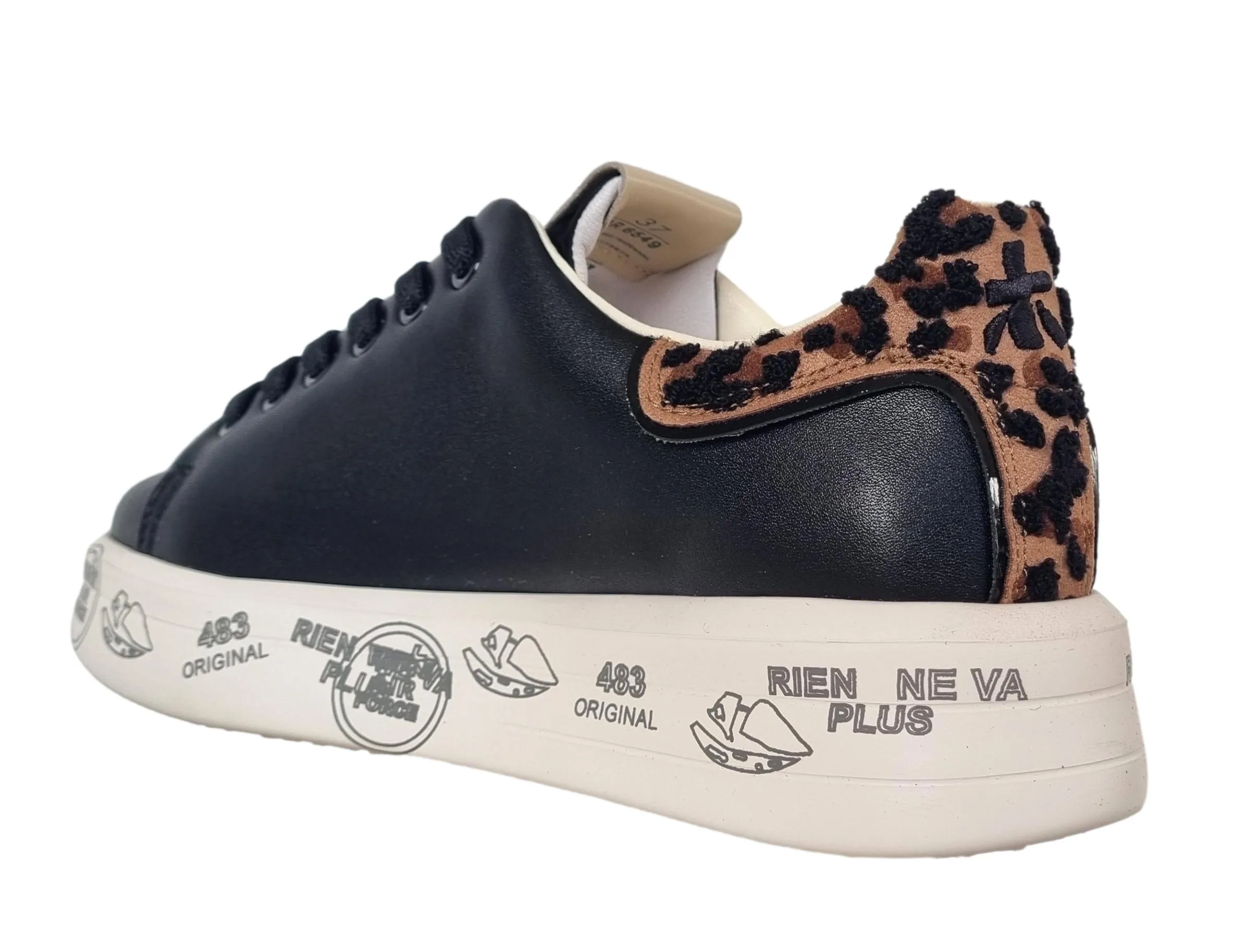 Zapatos deportivos mujer PREMIATA de piel BELLE_6549 negro