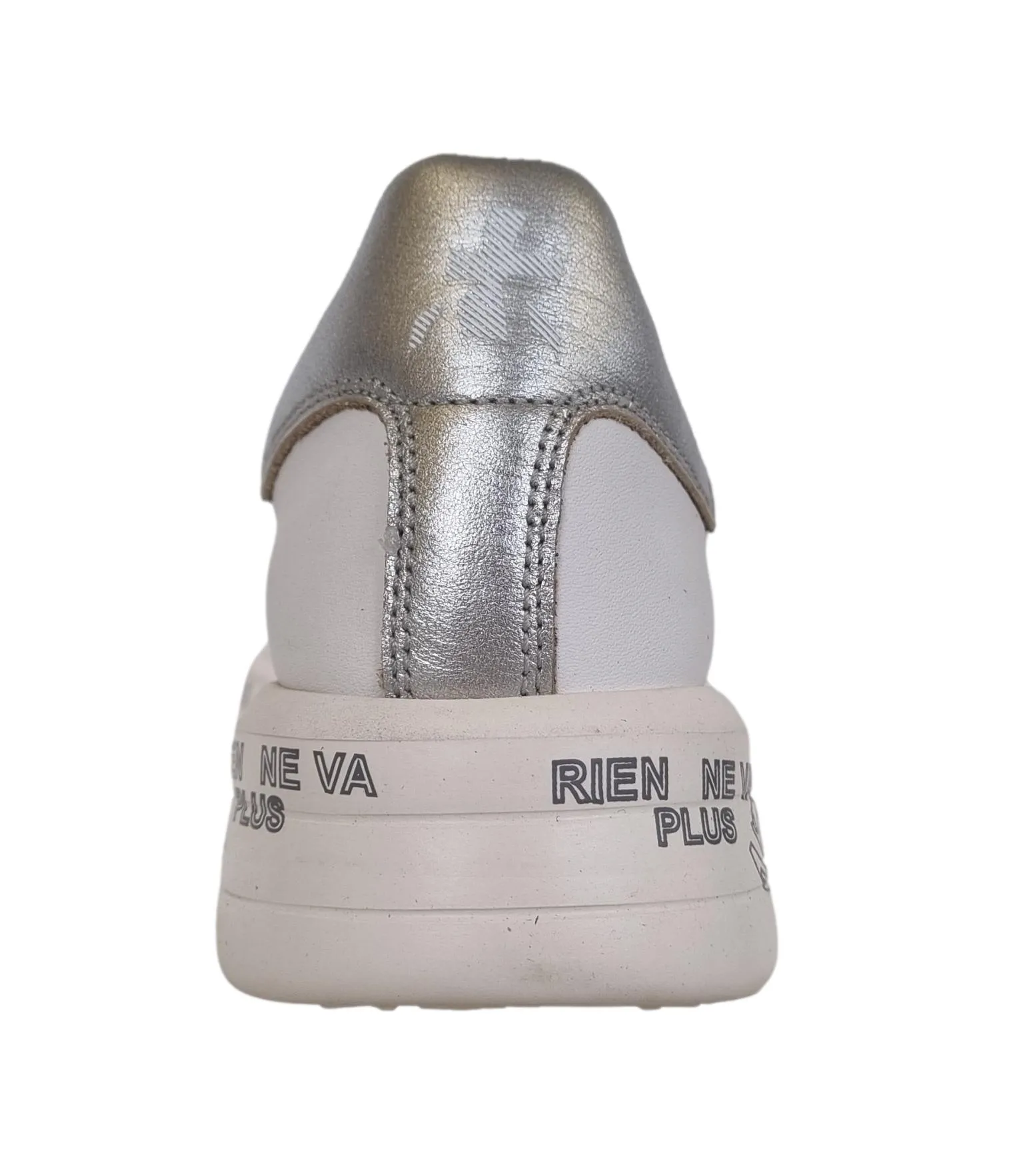 ZAPATOS DEPORTIVOS MUJER PREMIATA PIEL BELLE_6823 BLANCOPLATA