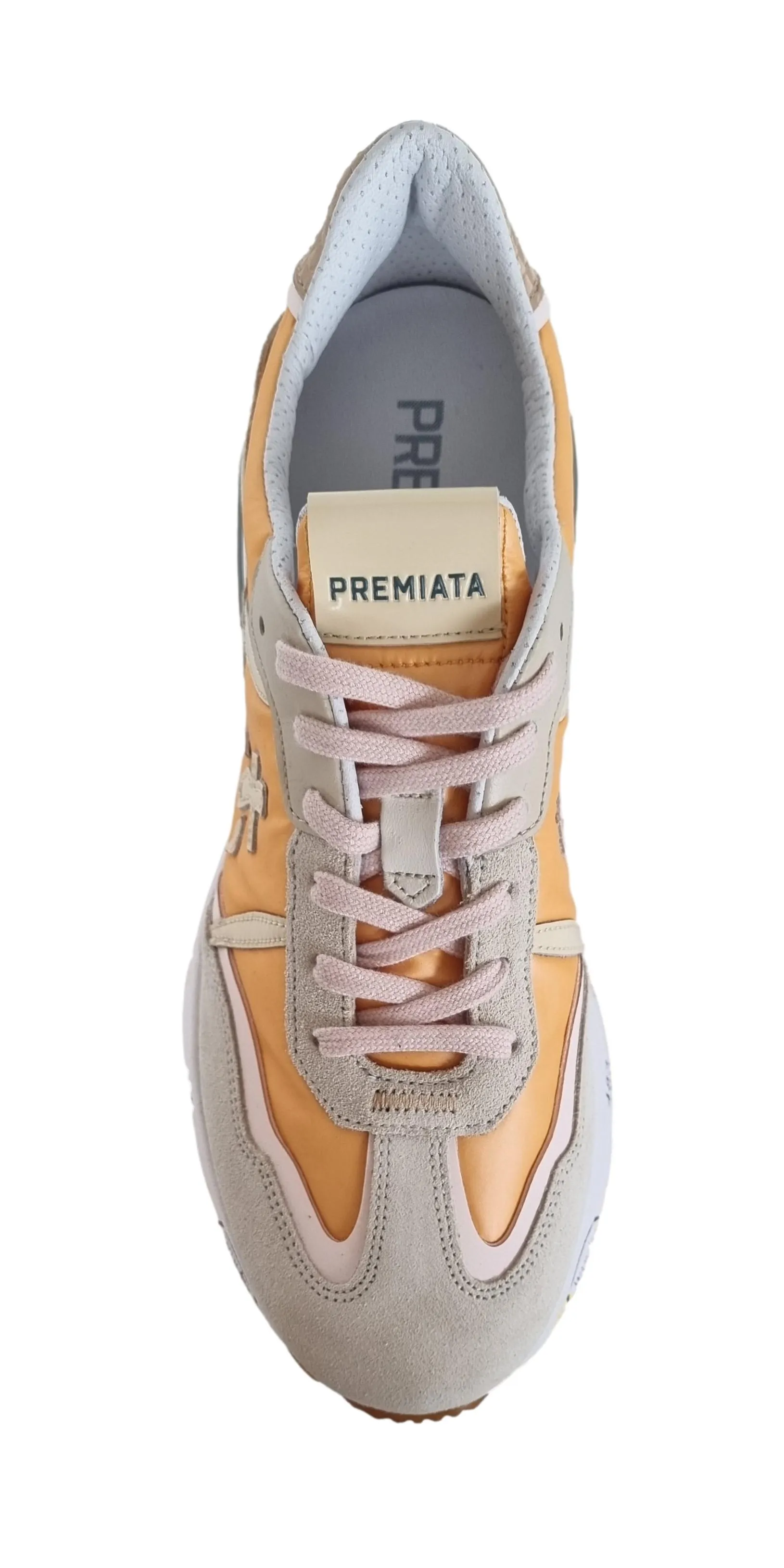 Zapatos deportivos PREMIATA de mujer en piel y nailon CASSIE_6345 naranja