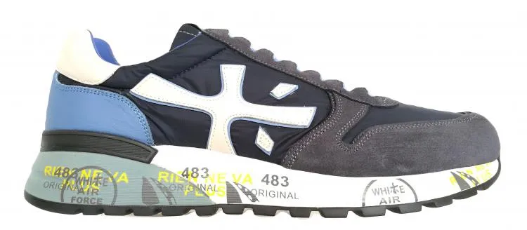 Zapatos deportivos PREMIATA para hombre en tela de ante MICK_1280E azul