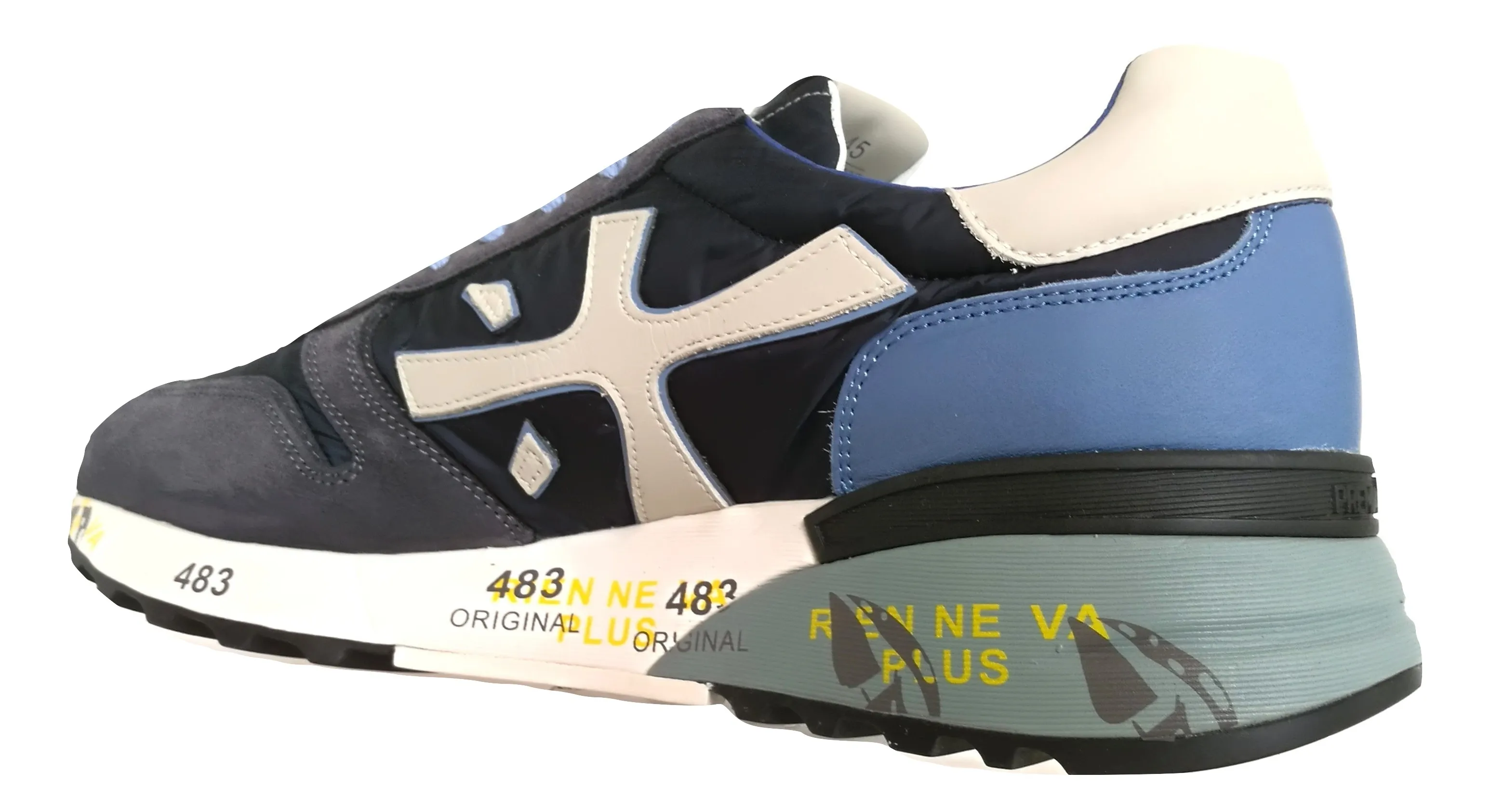 Zapatos deportivos PREMIATA para hombre en tela de ante MICK_1280E azul