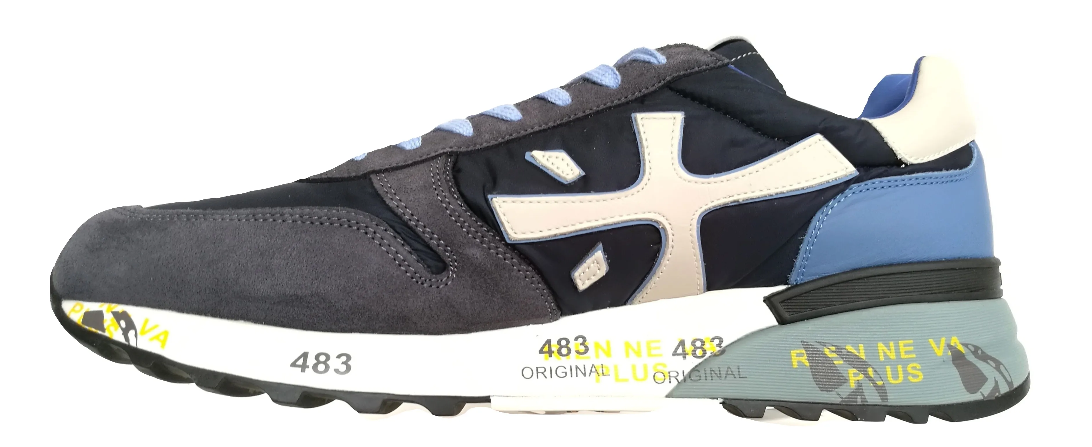 Zapatos deportivos PREMIATA para hombre en tela de ante MICK_1280E azul