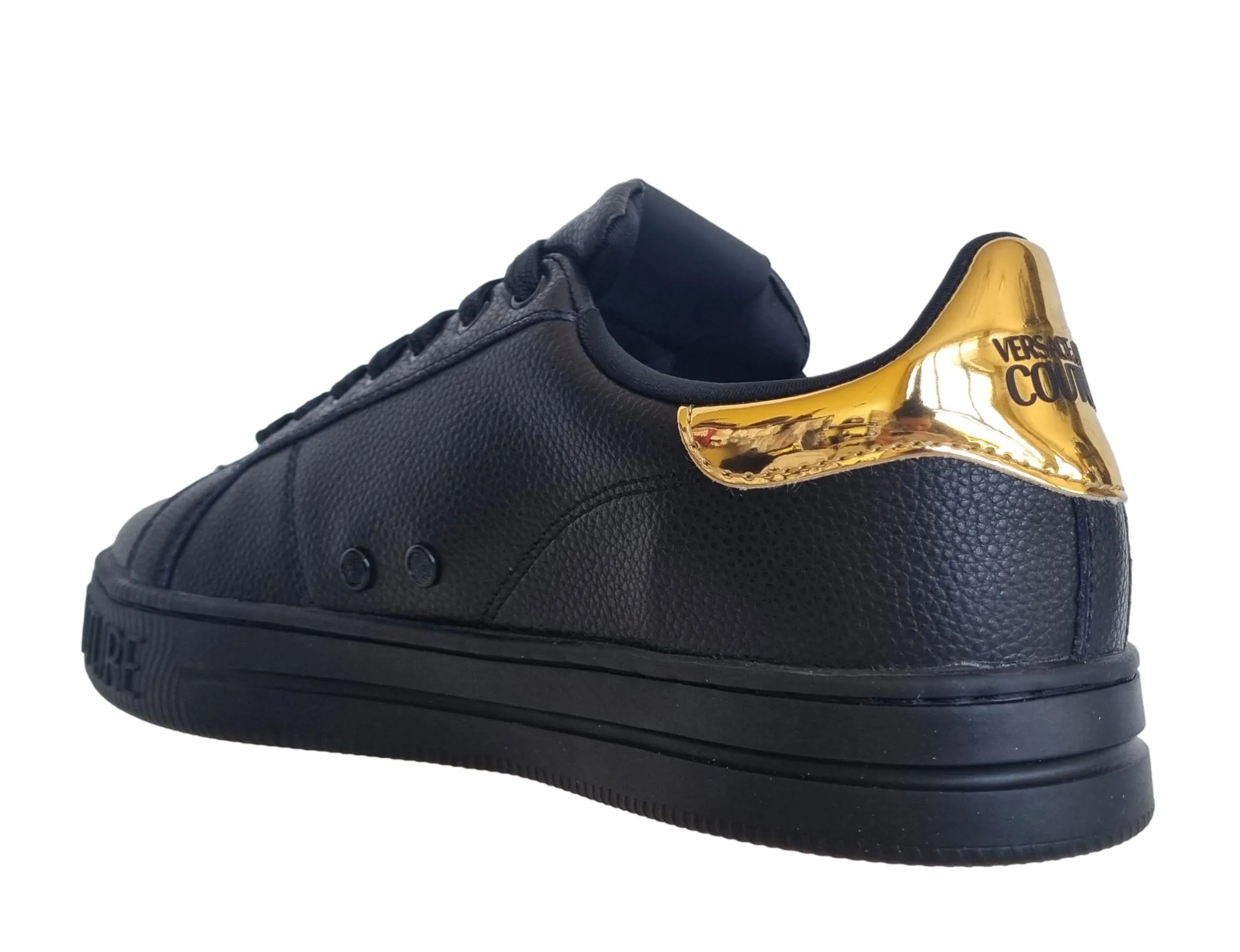 Zapatos deportivos Versace couture de piel para hombre 75YA3SK1 suela de corte n