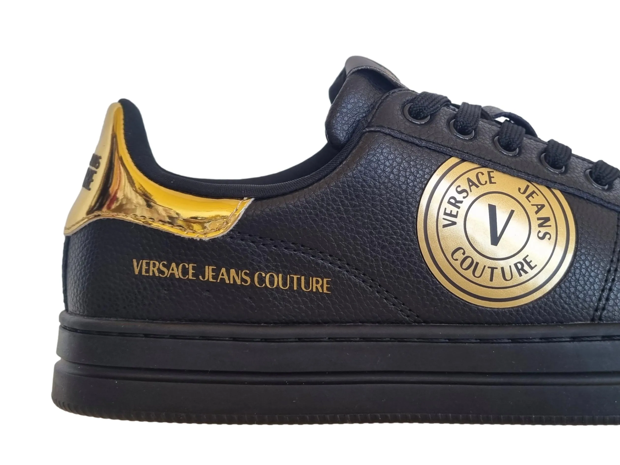 Zapatos deportivos Versace couture de piel para hombre 75YA3SK1 suela de corte n