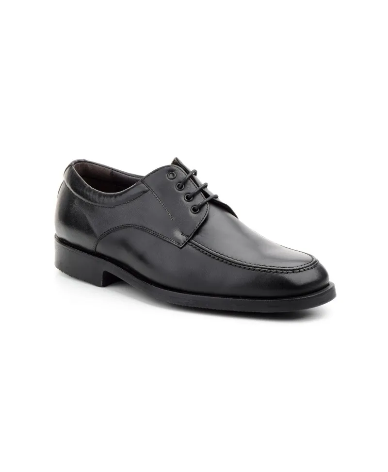 Zapatos Derby Hombre Piel Negro