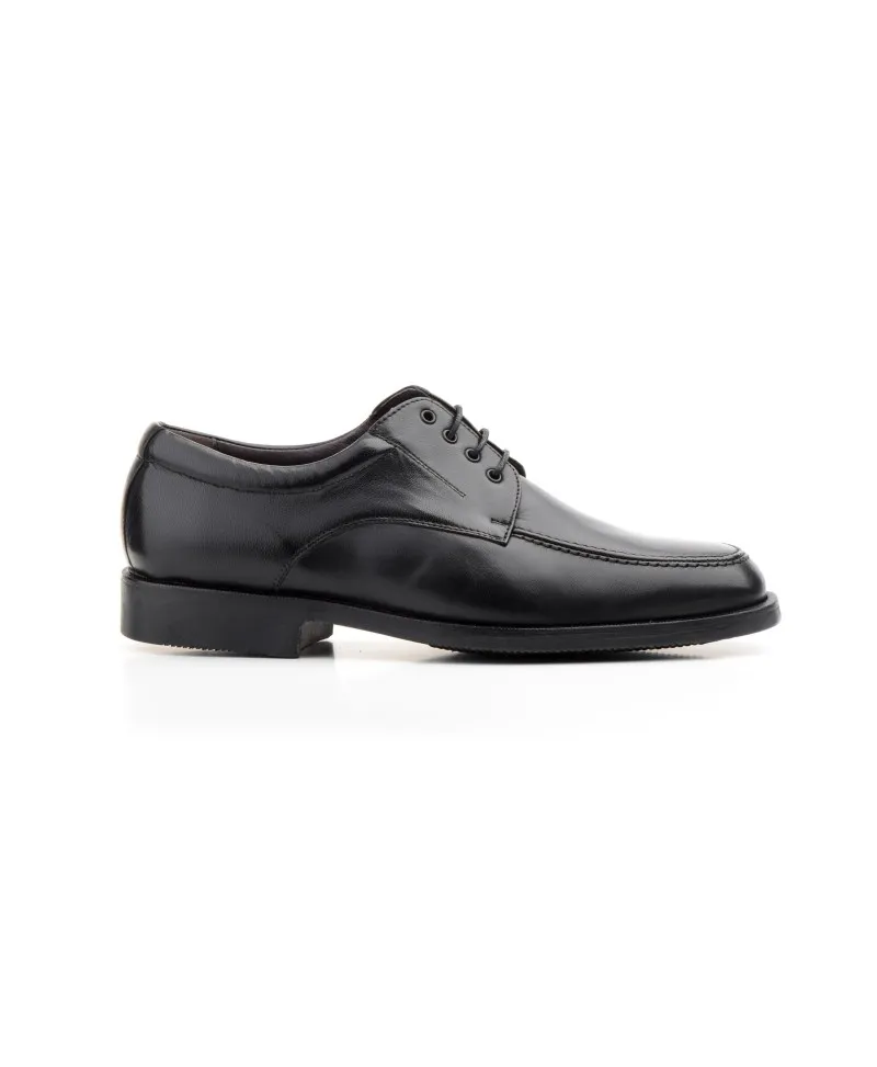 Zapatos Derby Hombre Piel Negro