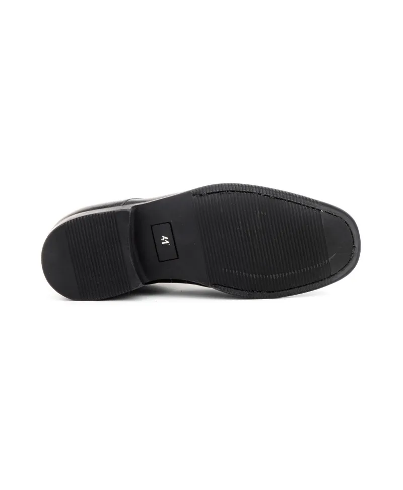 Zapatos Derby Hombre Piel Negro