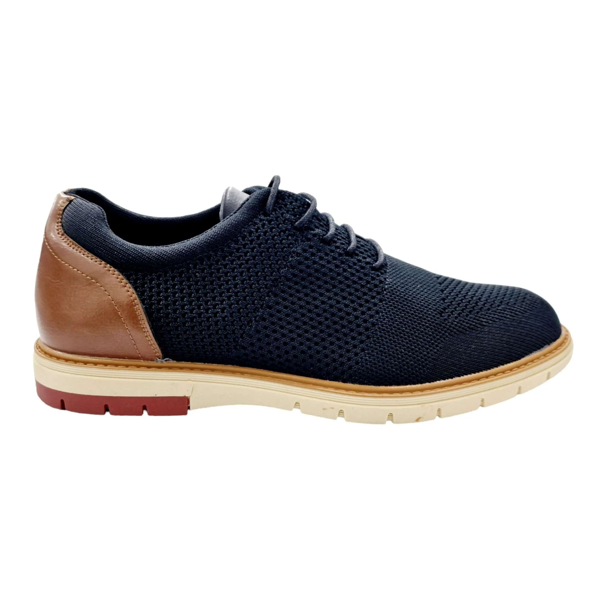 ZAPATOS HOMBRE BLUCHER TEJIDO ELÁSTICO NEGRO
