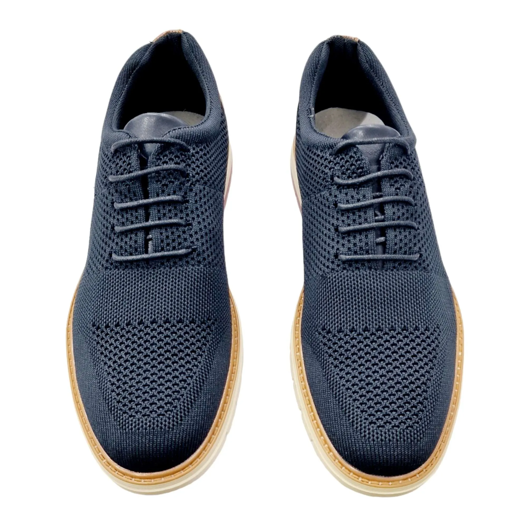 ZAPATOS HOMBRE BLUCHER TEJIDO ELÁSTICO NEGRO