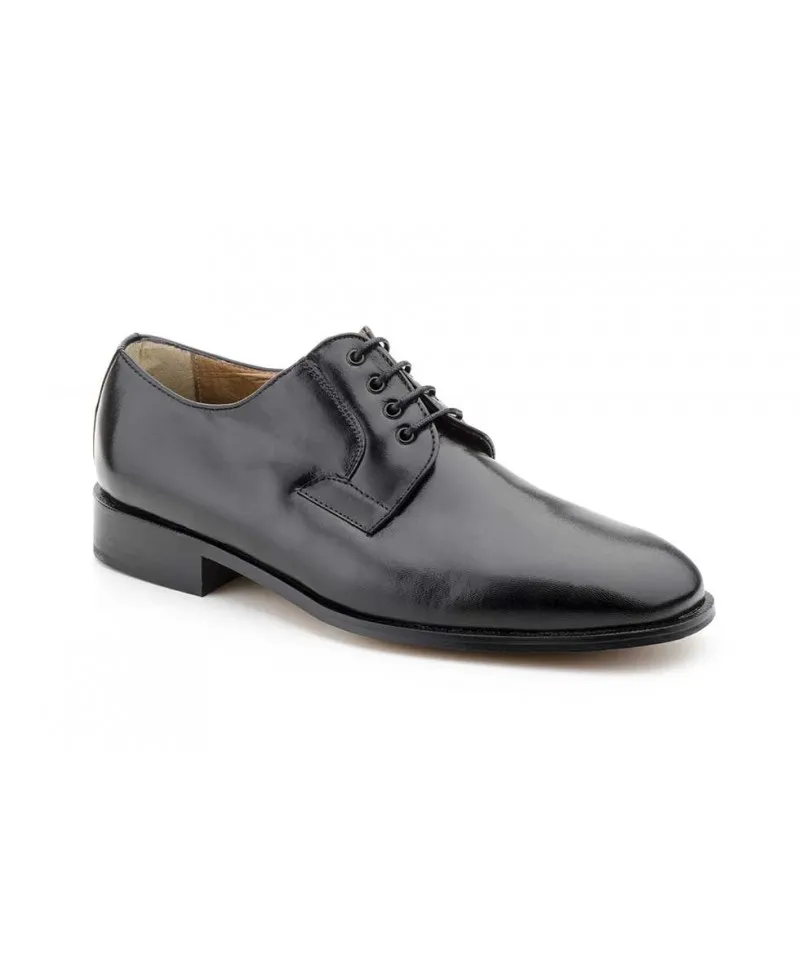 Zapatos Hombre Derby Piel Suela Cuero Ancho Especial