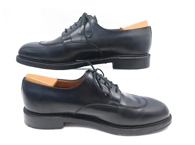 ZAPATOS JM WESTON 598 CAZA MEDIA DERBY 10.5D 44.5 Zapatos de cuero negro 