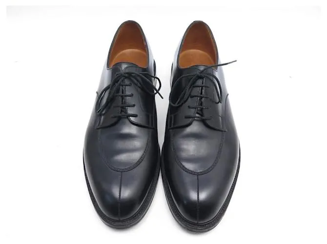 ZAPATOS JM WESTON 598 CAZA MEDIA DERBY 10.5D 44.5 Zapatos de cuero negro 
