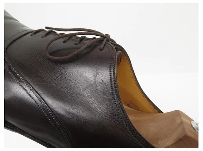 ZAPATOS JM WESTON 634 BEAUBOURG RICHELIEU 8mi 42 Amplio 42.5 los zapatos de cuero Castaño 