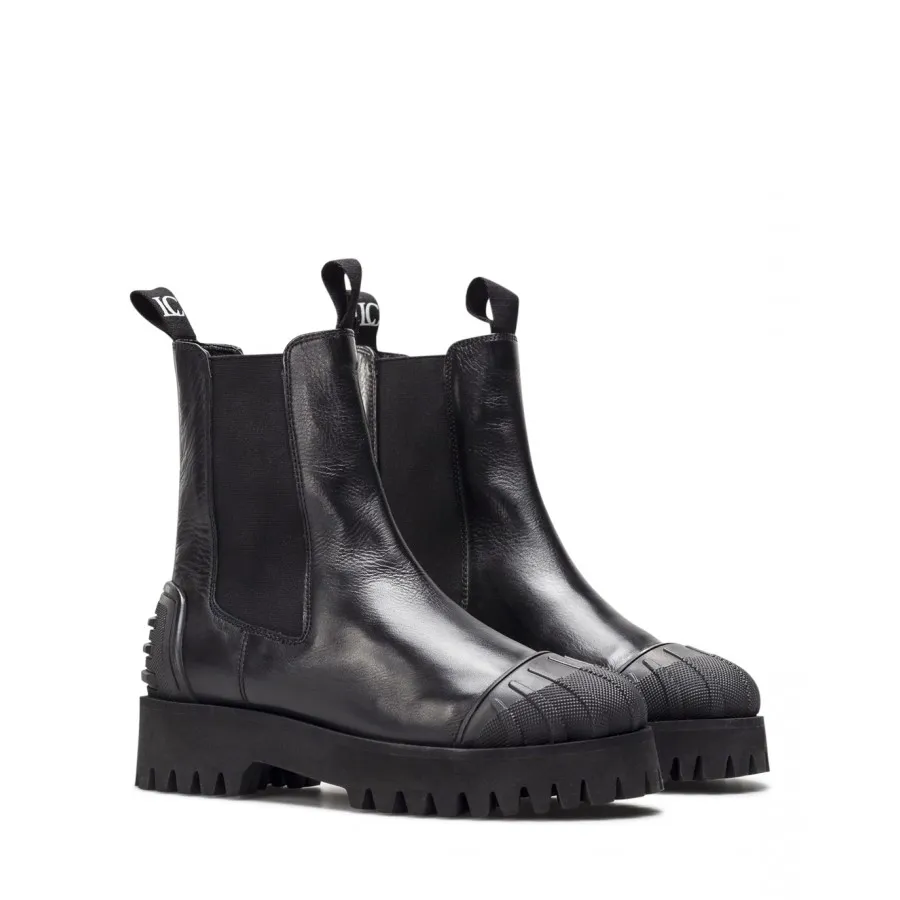 Zapatos Mujeres Botines LA CARRIE 612 213 10 Black Cuero Negro