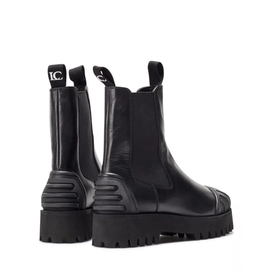 Zapatos Mujeres Botines LA CARRIE 612 213 10 Black Cuero Negro
