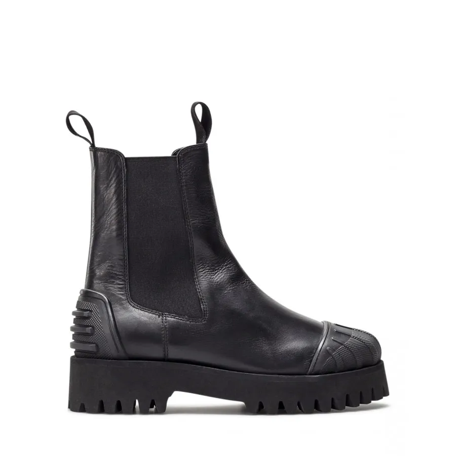 Zapatos Mujeres Botines LA CARRIE 612 213 10 Black Cuero Negro