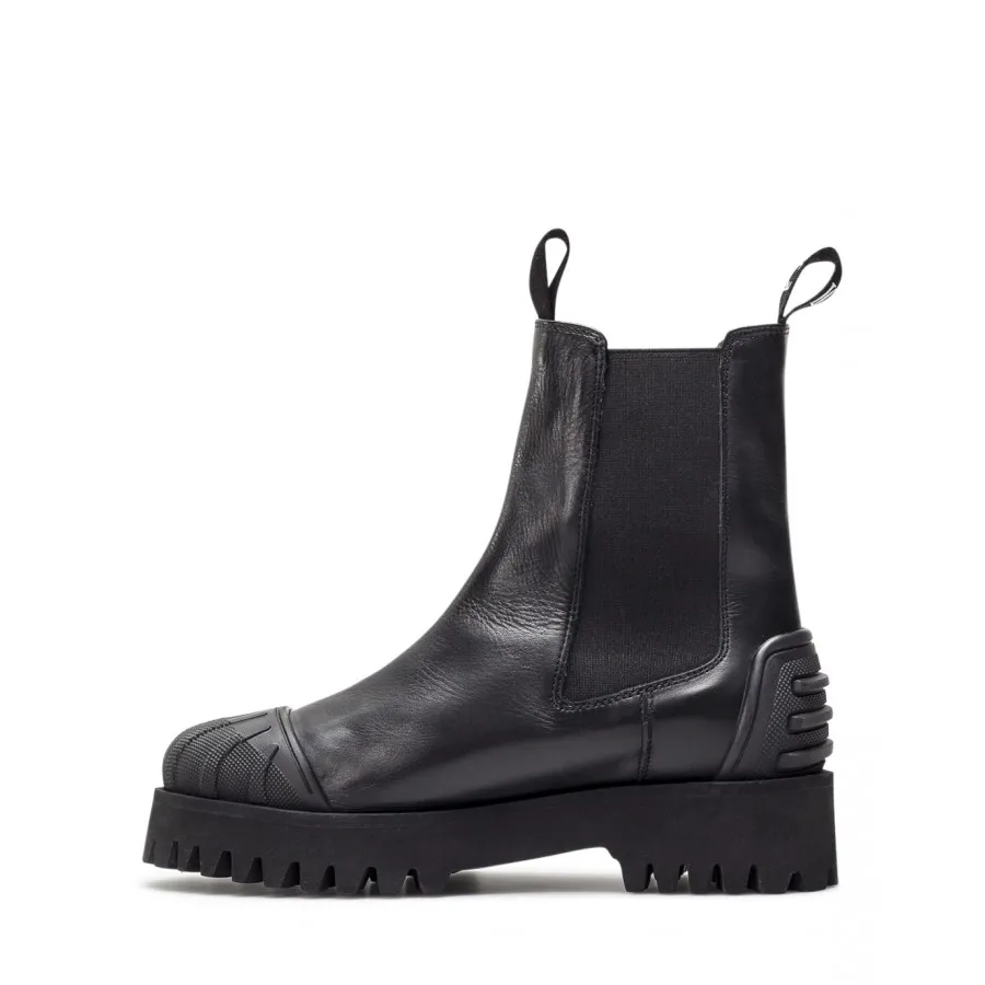 Zapatos Mujeres Botines LA CARRIE 612 213 10 Black Cuero Negro