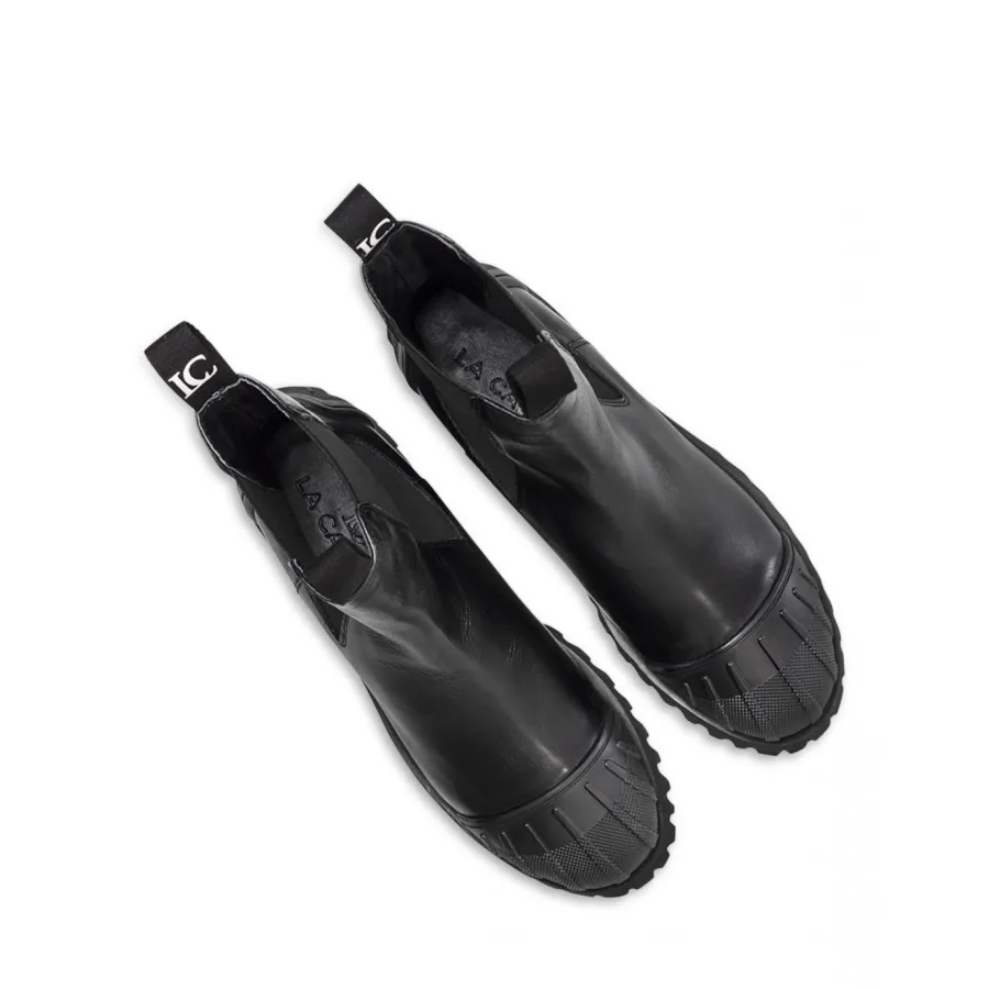 Zapatos Mujeres Botines LA CARRIE 612 213 10 Black Cuero Negro