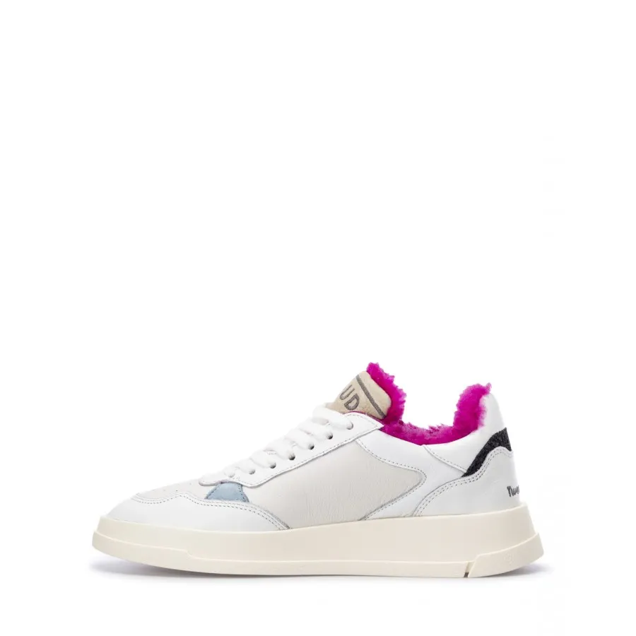 Zapatos Mujeres Sneakers GHOUD TWLW CX17 Wht Fucsia Cuero Blanco