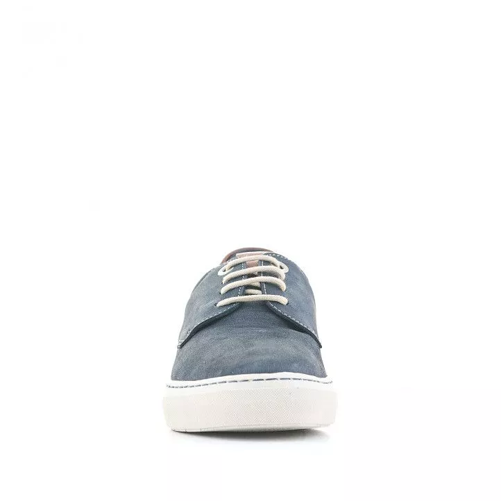Zapatos sport Baerchi azules con detalles en cuero