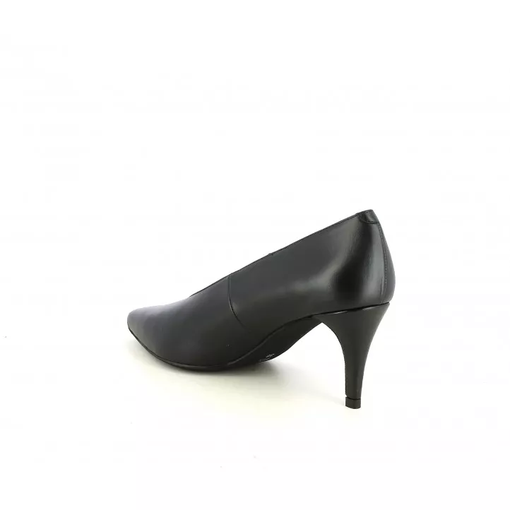 Zapatos tacón Angel Alarcón negros con punta fina y  plantilla acolchada