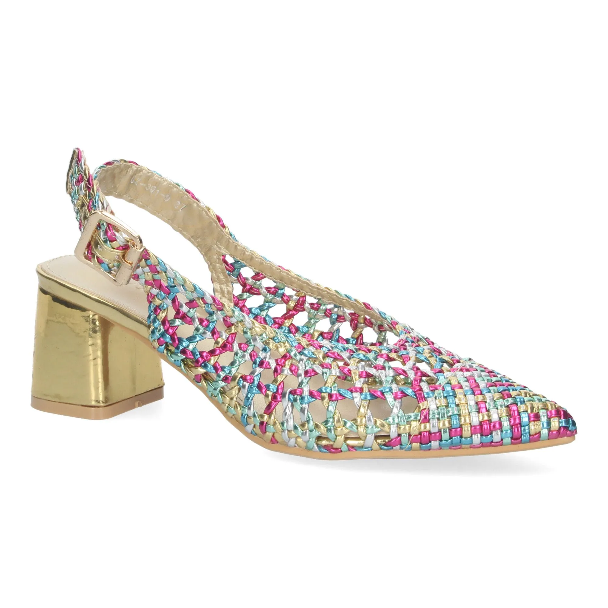 ZAPATOS TACóN ESTILO SALóN ENTRELAZADO MULTICOLOR MUJER GZ3Q1