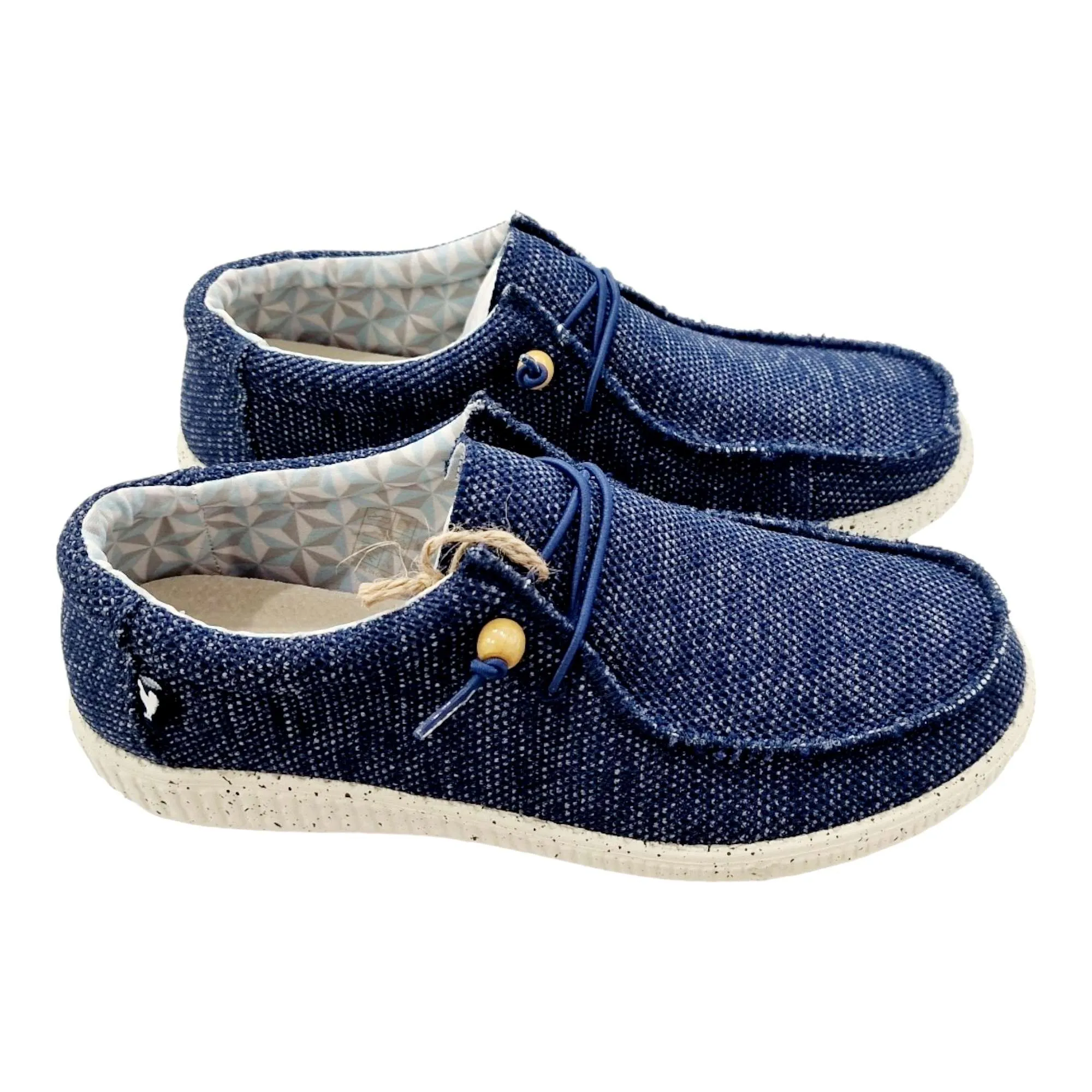 ZAPATOS WALABI HOMBRE TEJIDO WALKINPITAS MARINO MARINO